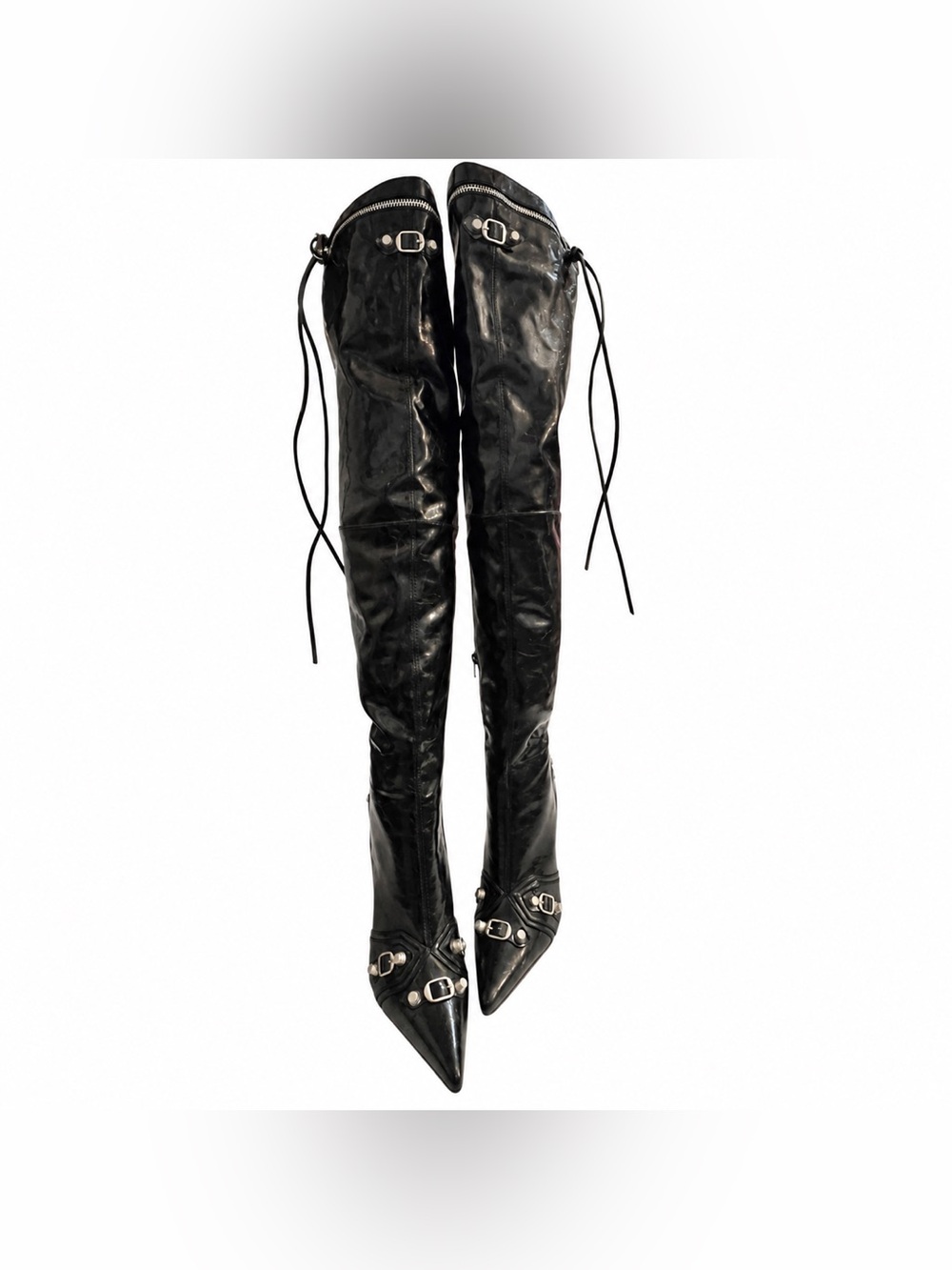 Brand New Faux Leather Thigh High Boots
